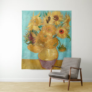Tenture Vase avec douze tournesols   Van Gogh  