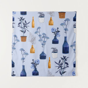 Tenture Vase Fleurs Modernes Monotone Vintage