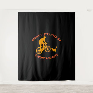 Tenture vélo et chat