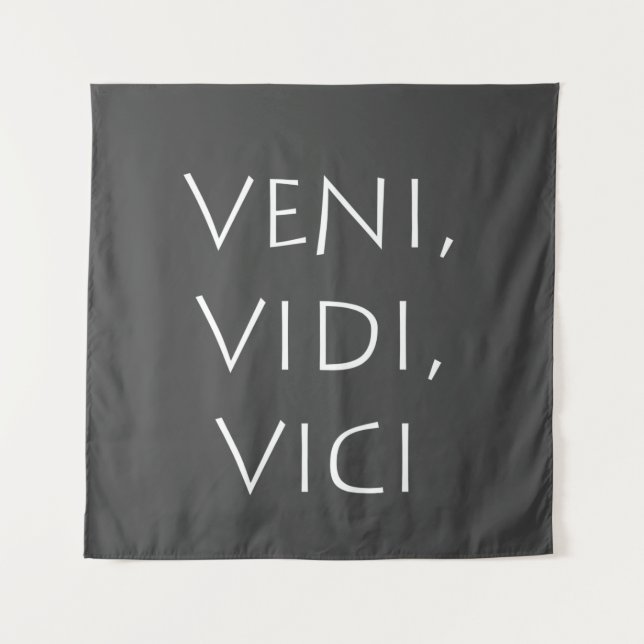 Tenture Veni vidi vici (Devant)