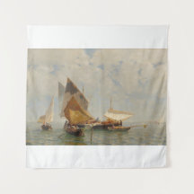 Venise, bateau de pêche dans la lagune (1889)