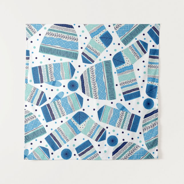 Tenture Vêtements d'hiver confits : Motif confortable sans (Devant)