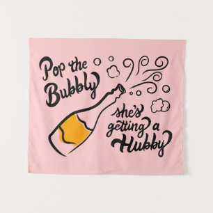 Tenture Veuve avant vaches : Champagne Bachelorette