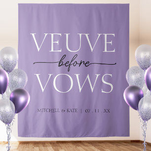 Tenture Veuve Avant Vows Lavande Fête des mariées violet