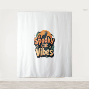 Tenture Vibes de chat éffrayantes