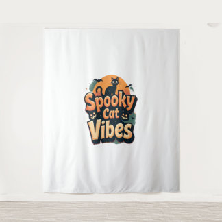 Tenture Vibes de chat éffrayantes