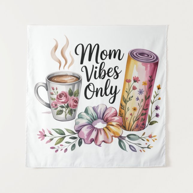 Tenture Vibes de Maman Uniquement (Devant)