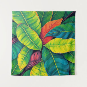 Tenture Vibrant coloré Banana Foliage Motif
