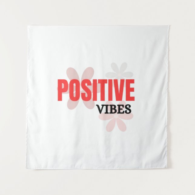 Tenture Vibrations Positives – Énergie Bonne Fleur Inspira (Devant)