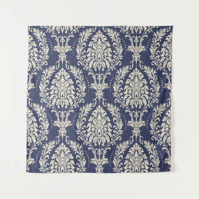 Tenture Victorian Damask Wallpaper Motif Vintage (Devant)