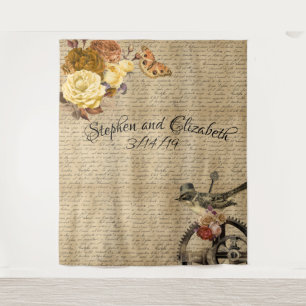 Tenture Victorian Steampunk Mariage arrière-plan Équipemen