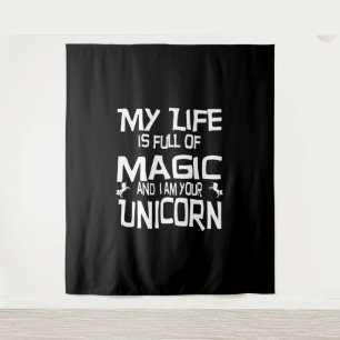 Tenture vie de licorne
