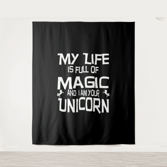 Tenture vie de licorne (Devant)