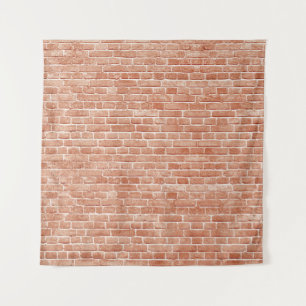 Tenture Vieille texture murale en brique rouge.