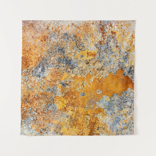 Tenture Vieille texture rouille, grunge arrière - plan mét (Devant)