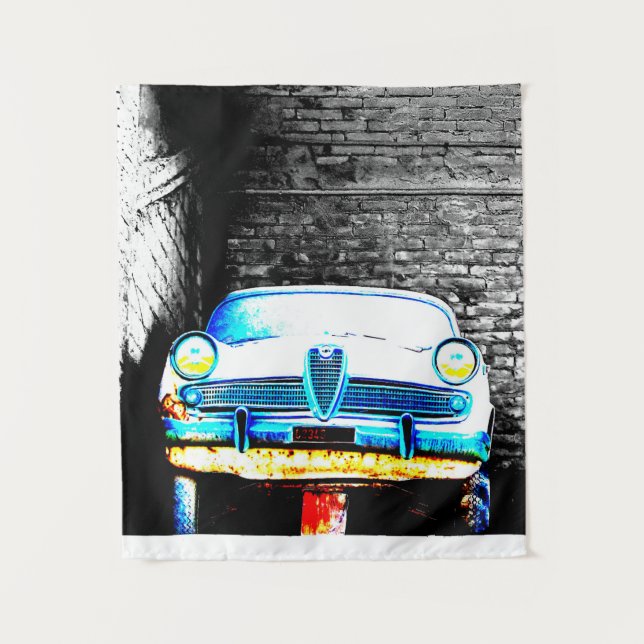 Tenture Vieille voiture (Devant)
