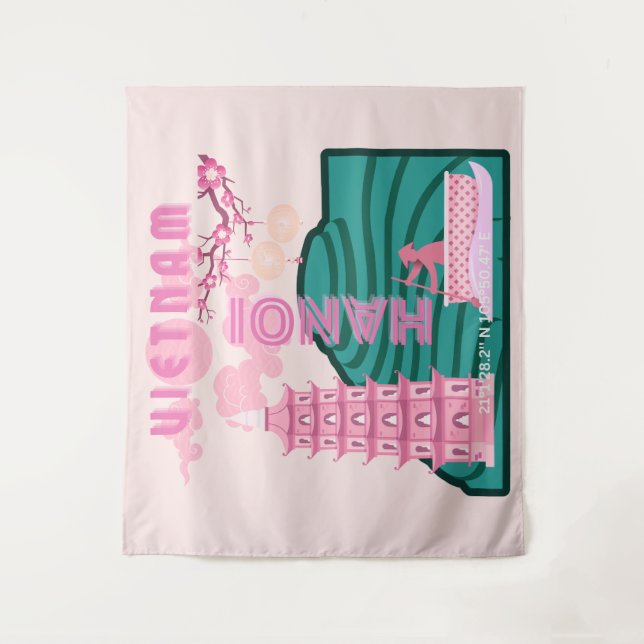 Tenture Vietnam Travel Art (Devant)