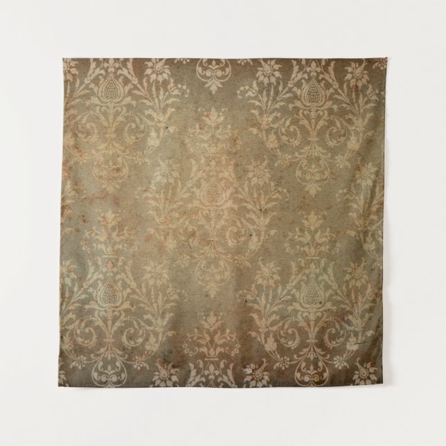 Tenture Vieux papier peint vintage. fond d'écran grunge, (Devant)