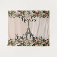 Vignes Rose Pâle Paris Tour Eiffel Style Shabby Ch