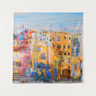 Tenture Ville moodpaint, huile, paysage, ville, abstrait,
