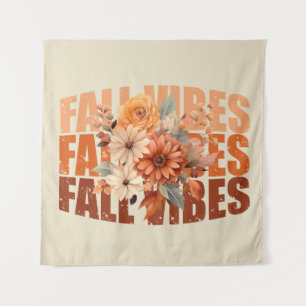 Tenture Villes d'automne aquarelle fleur sauvage feuilles