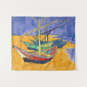 Tenture Vincent van Gogh - Bateaux de pêche sur la plage