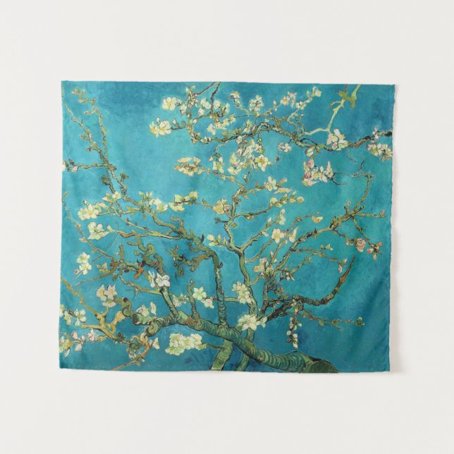 Tenture Vincent Van Gogh Blossoming Almond Tree Floral Art (Devant (Horizontal))