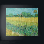 Tenture Vincent van Gogh - Champ avec Iris près d'Arles<br><div class="desc">Champ avec Irises près d'Arles / Vue d'Arles avec Irises dans l'avant-plan - Vincent van Gogh,  Huile sur toile,  1888</div>