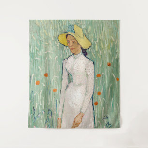 Tenture Vincent van Gogh - Fille en blanc