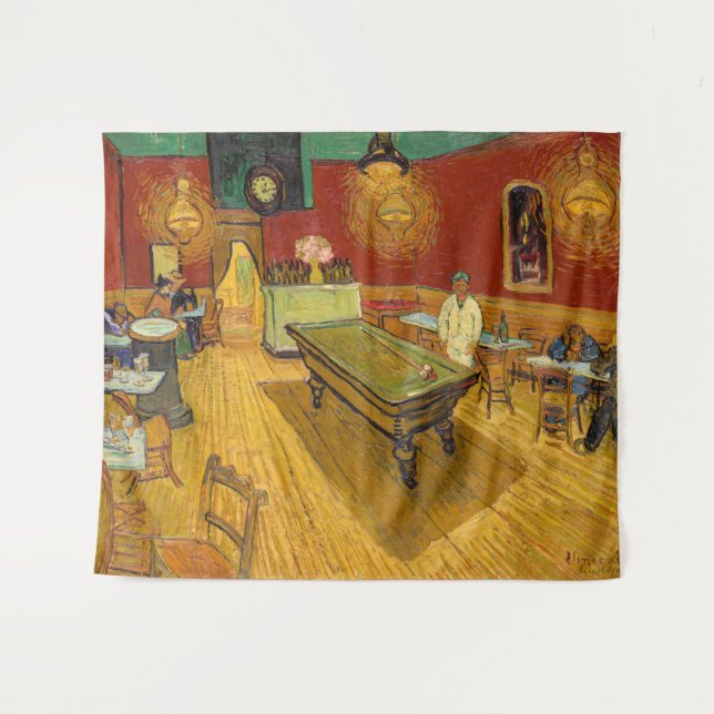 Tenture Vincent van Gogh - Le Café de nuit (Devant (Horizontal))