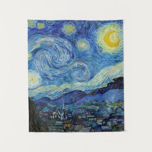 Tenture Vincent Van Gogh Nuit Étoilée Art Fin Vintage