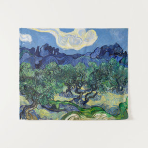Tenture Vincent van Gogh - Oliviers avec les Alpilles