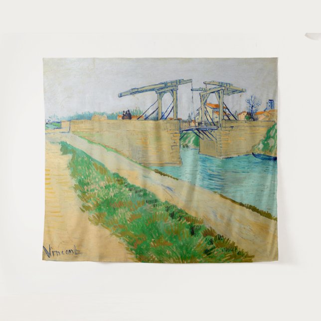 Tenture Vincent van Gogh - Pont Langlois à Arles #2 (Devant (Horizontal))