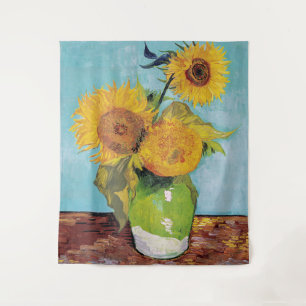 Tenture Vincent Van Gogh - Trois tournesols dans un vase