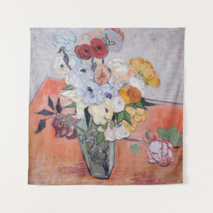 Tenture Vincent van Gogh - Vase avec Roses et anémones