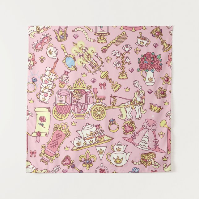 Tenture Vintage abstrait motif transparent. Petit P simple (Devant)
