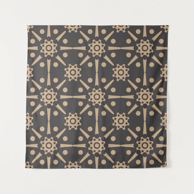 Tenture Vintage damask continu rétro motif arrière - plan  (Devant)