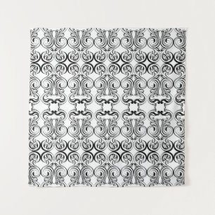 Tenture Vintage damassé vintage ornement baroque. Partie r