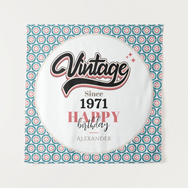 Tenture Vintage depuis - 1971 (Devant)