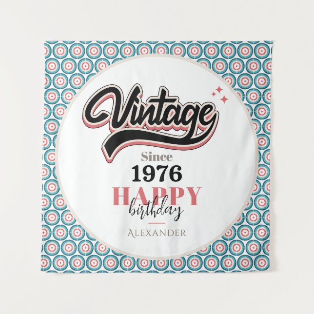 Tenture Vintage depuis - 1976 (Devant)