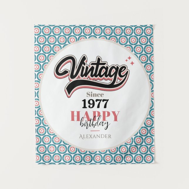 Tenture Vintage depuis - 1977 (Devant)
