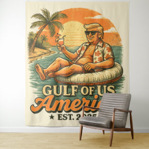 Tenture Vintage drôle Trump Amérique du Golfe 2025