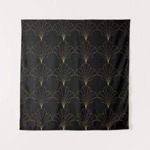Tenture vintage floral abstract seamless pattern. Geometri