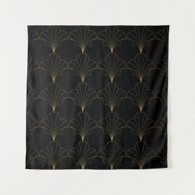 Tenture vintage floral abstract seamless pattern. Geometri (Devant)