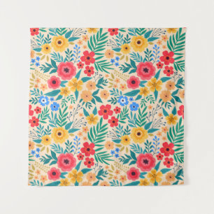 Tenture Vintage floral background. Seamless vintage patter