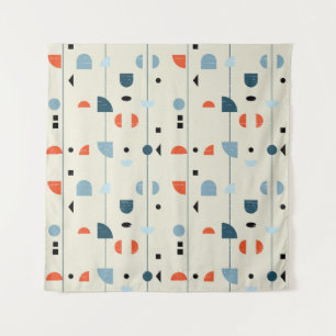 Tenture Vintage géométrique : motif transparent du milieu