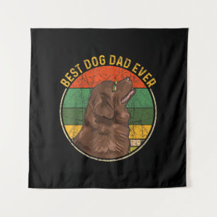 Tenture Vintage Meilleur Chien Papa Jamais Amoureux des ch
