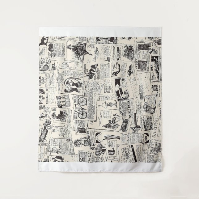 Tenture Vintage Newspaper (Devant)