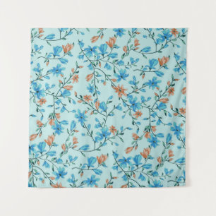 Tenture Vintage simple : Motif en tissu floral