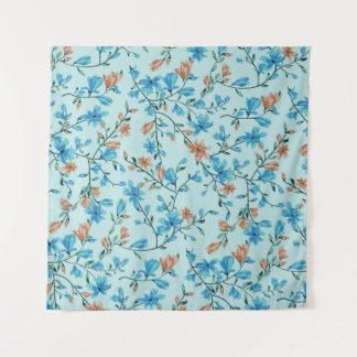 Tenture Vintage simple : Motif en tissu floral